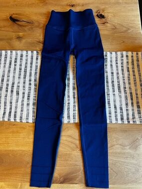 Fabletics Sculptknit Blue Leggings